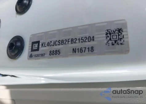 2015 Buick Encore Leather z USA, uszkodzony, nr VIN KL4CJCSB2FB215204